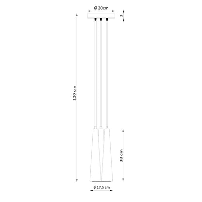 Pendellampe SULA 3P naturtræ - Billede 4