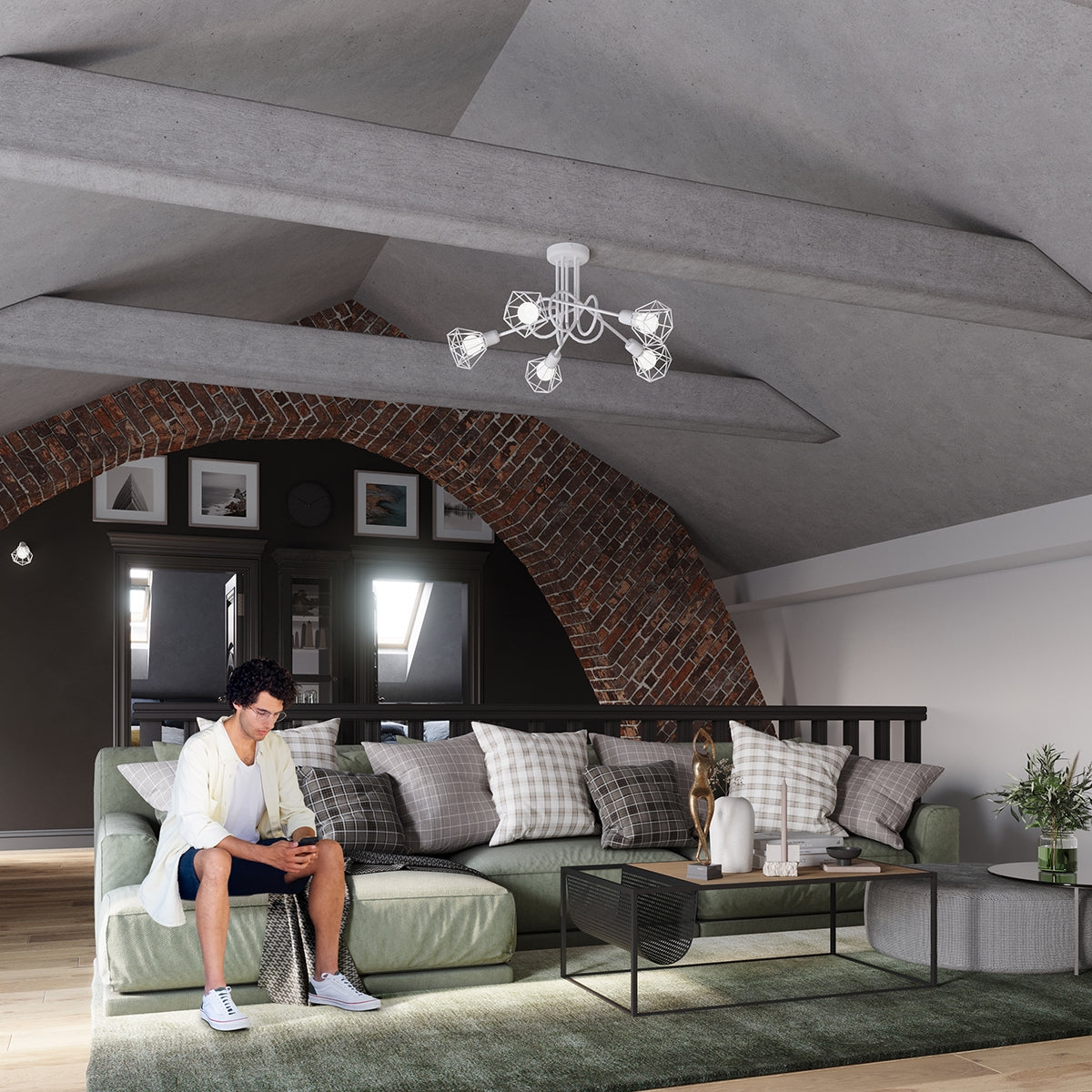 Loftslampe ARTEMIS 2 hvid - Billede 7