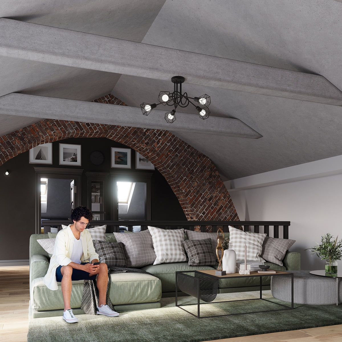 Lysekrone ARTEMIS 3S sort - Billede 7