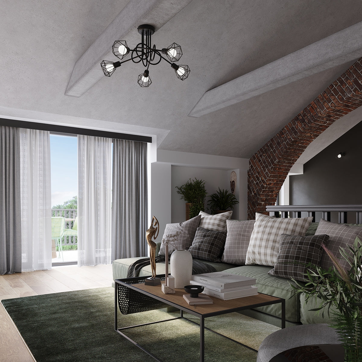 Lysekrone ARTEMIS 3S sort - Billede 8