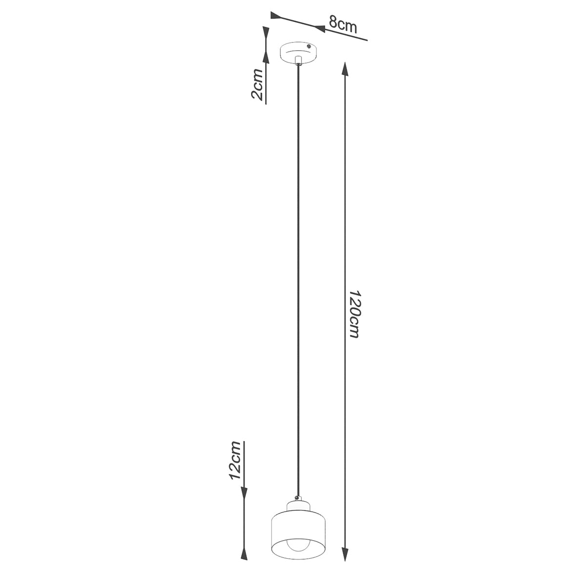 Pendellampe SAVAR 1 sort - Billede 5
