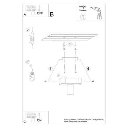 Loftslampe TAVO 1 - Billede 6