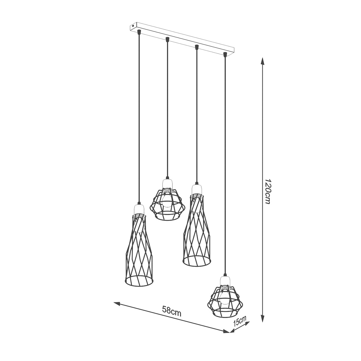 Pendel SUBA 4L sort - Billede 5