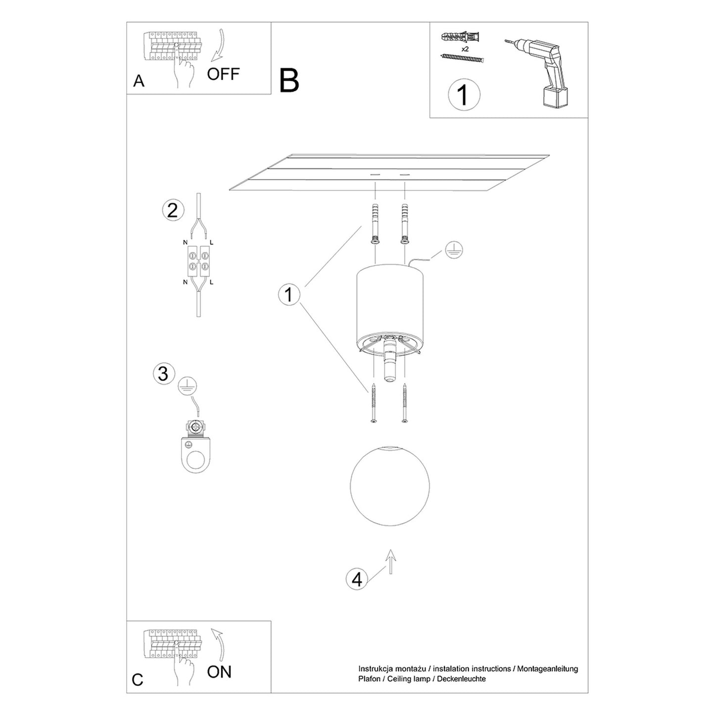 Loftslampe BOOMO 12 - Billede 6