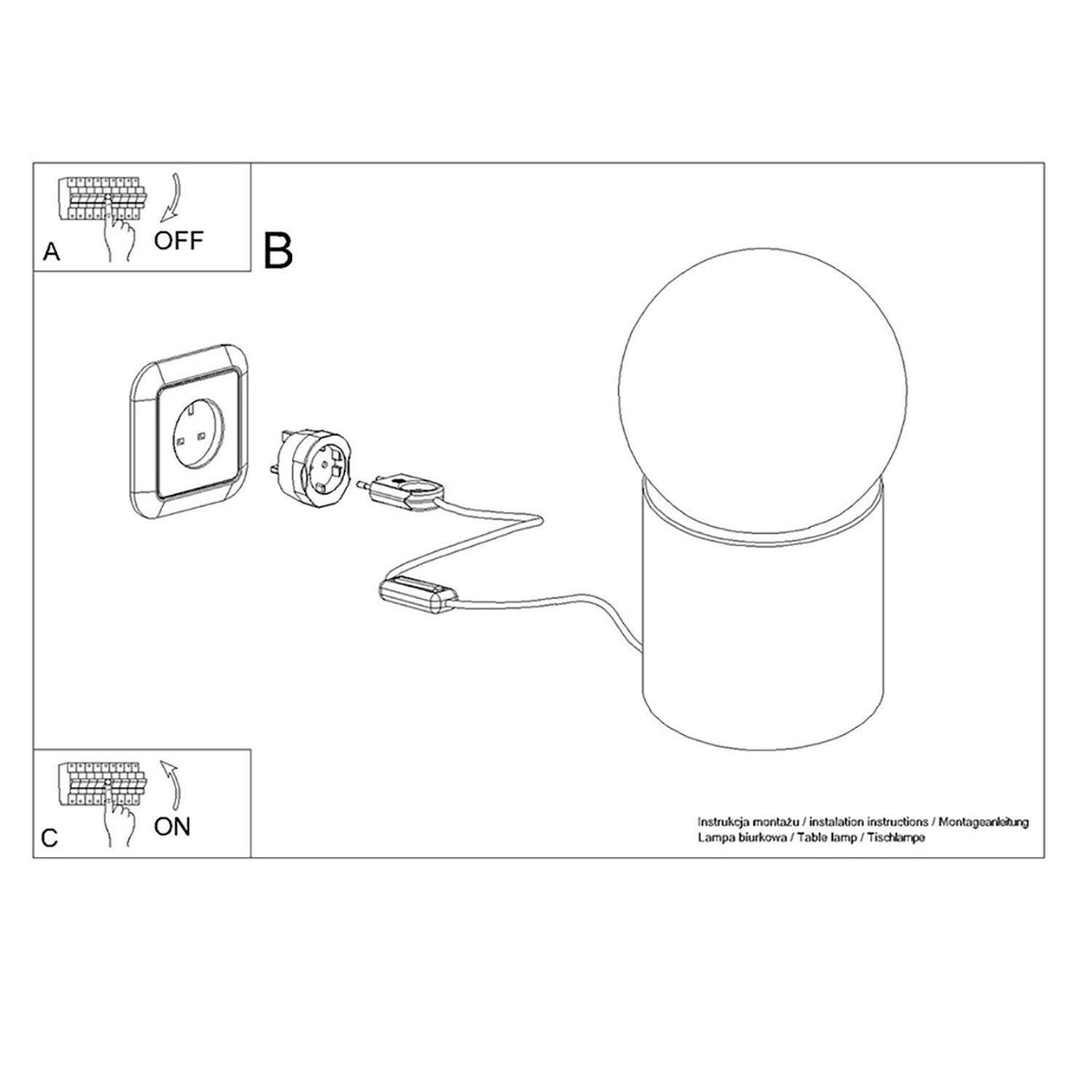 Bordlampe BOOMO - Billede 6