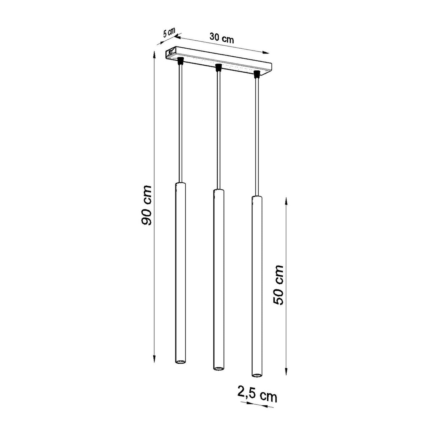 Pendellampe PASTELO 3L - Billede 5