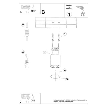 Loftslampe ZOE hvid LED - Billede 6