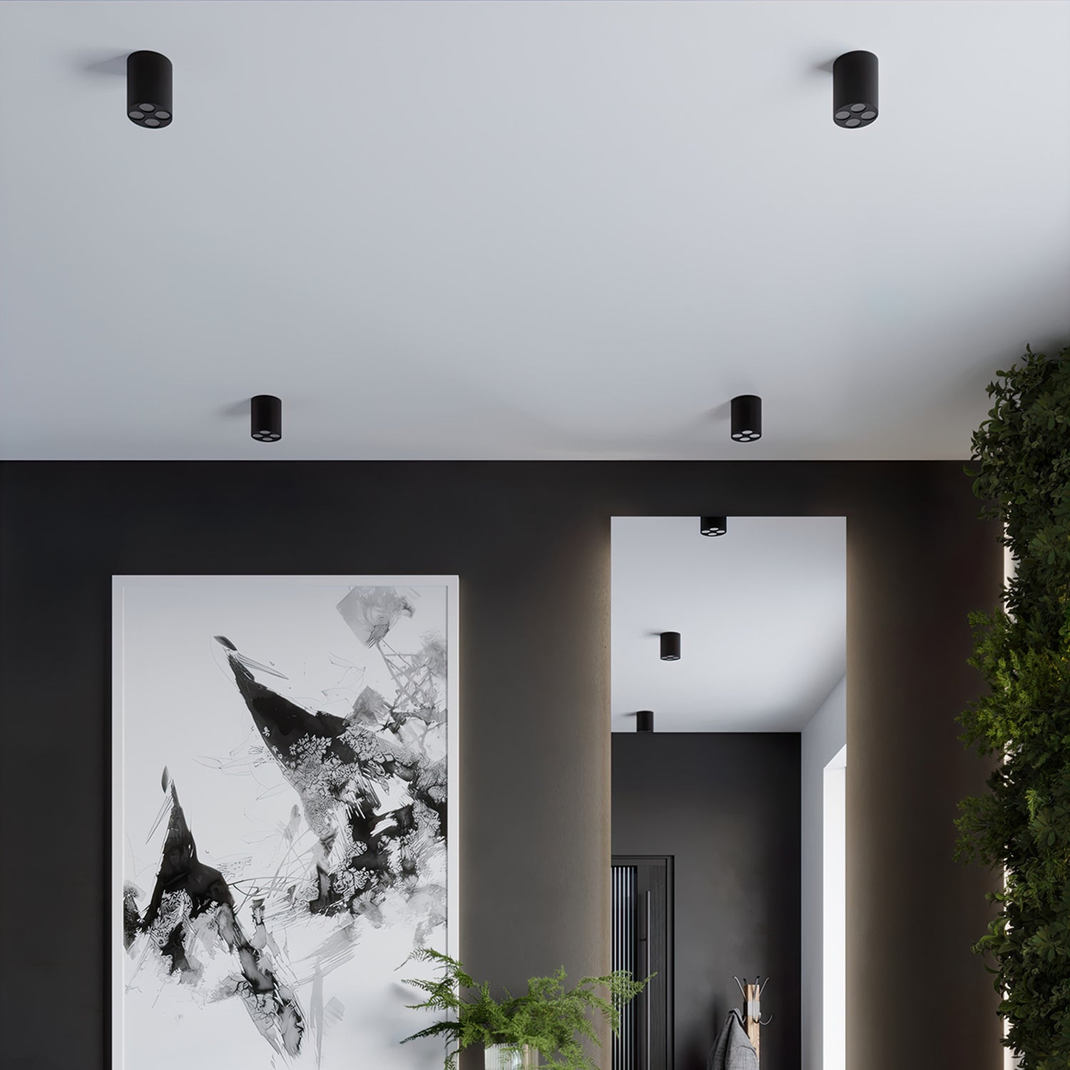 Loftslampe ZOE sort LED - Billede 8