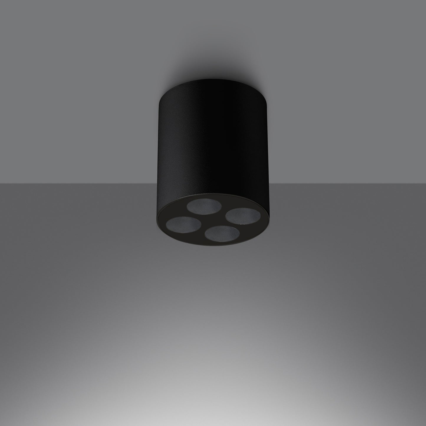 Loftslampe ZOE sort LED - Hovedbillede