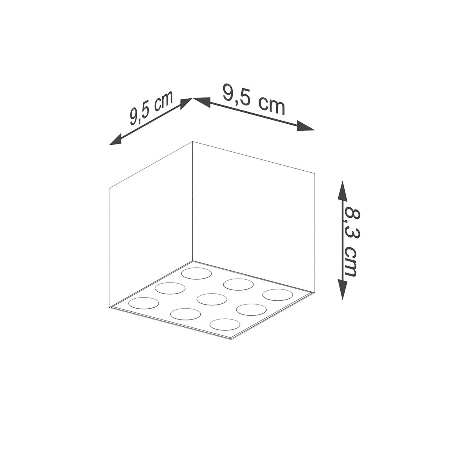 Loftslampe OZZY sort LED - Billede 5
