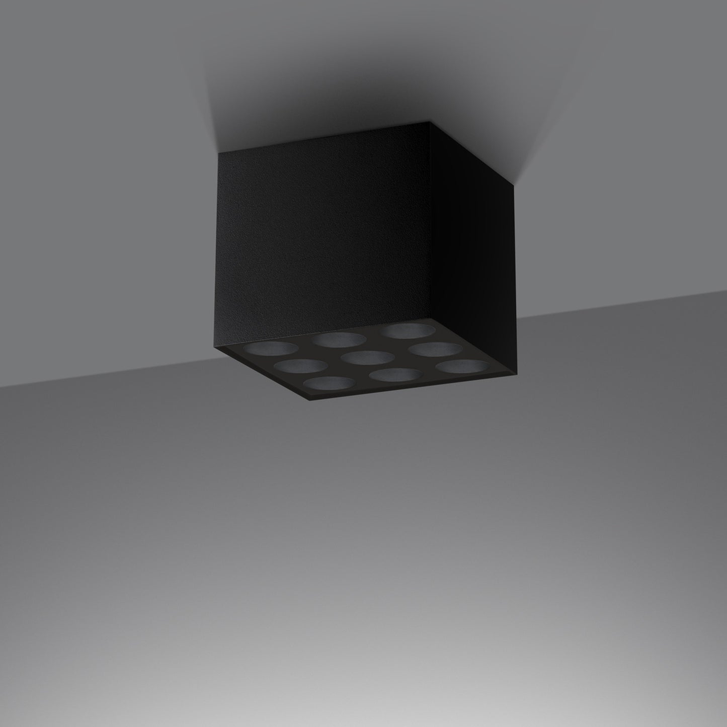 Loftslampe OZZY sort LED - Hovedbillede