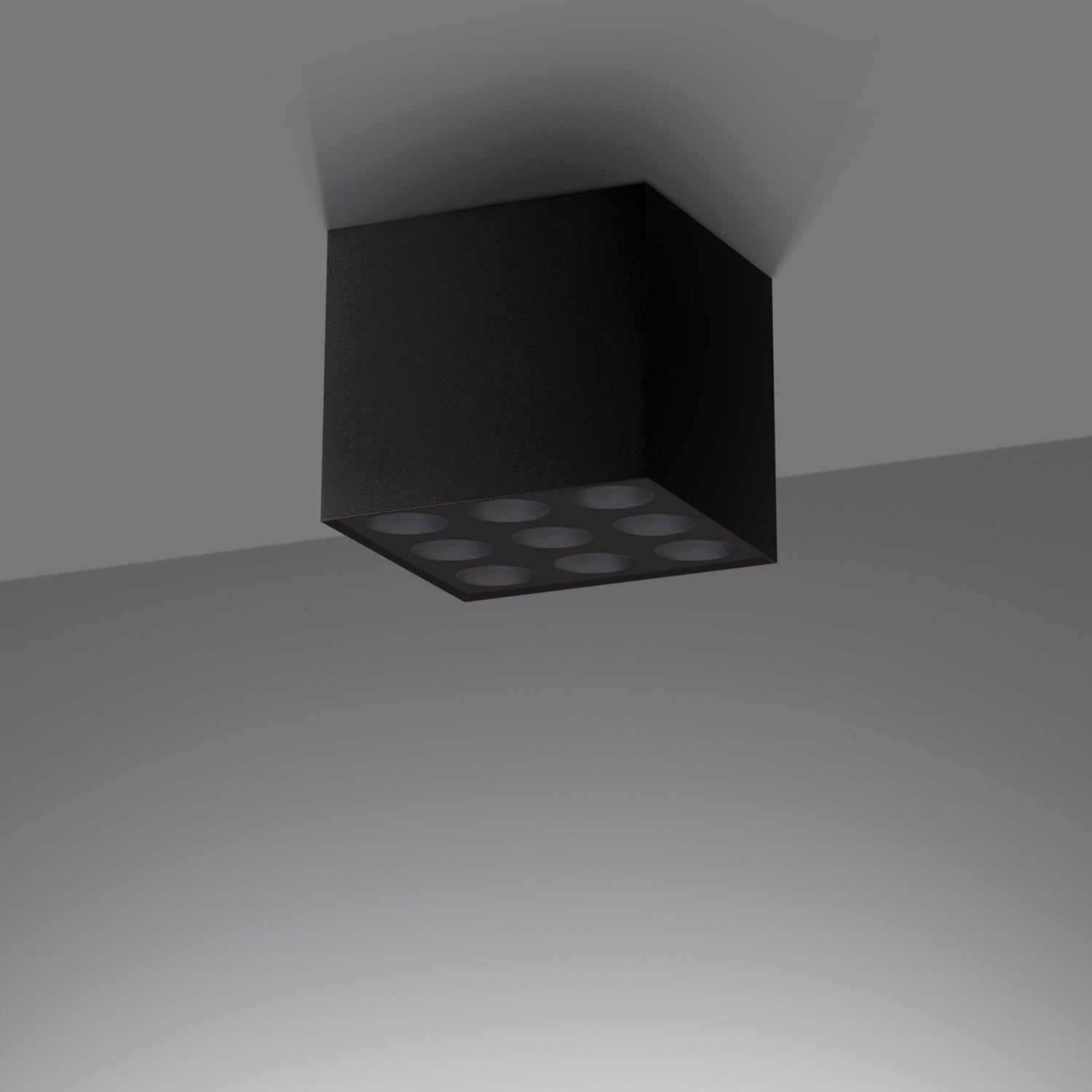 Loftslampe OZZY sort LED - Hovedbillede