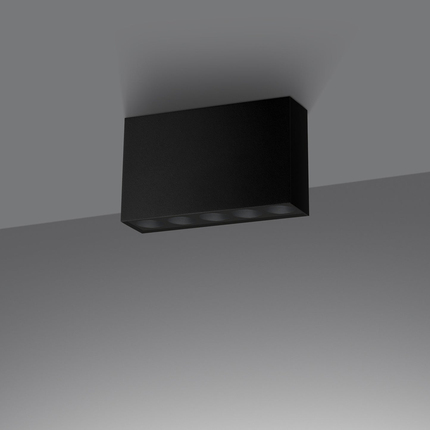 Loftslampe SOLE sort LED - Hovedbillede