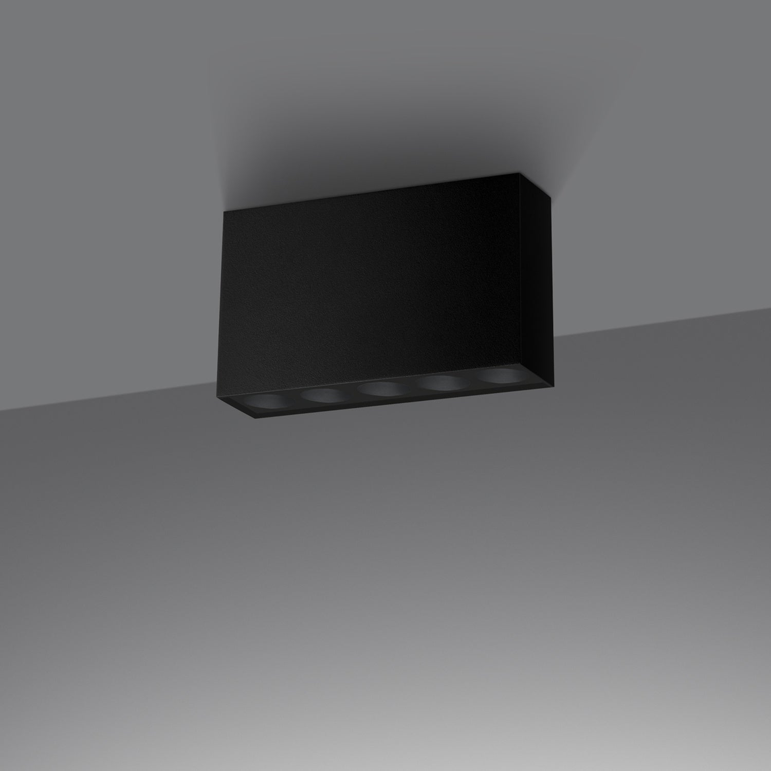 Loftslampe SOLE sort LED - Hovedbillede