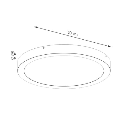 Loftslampe ONYX 50 LED 3000K hvid - Billede 5