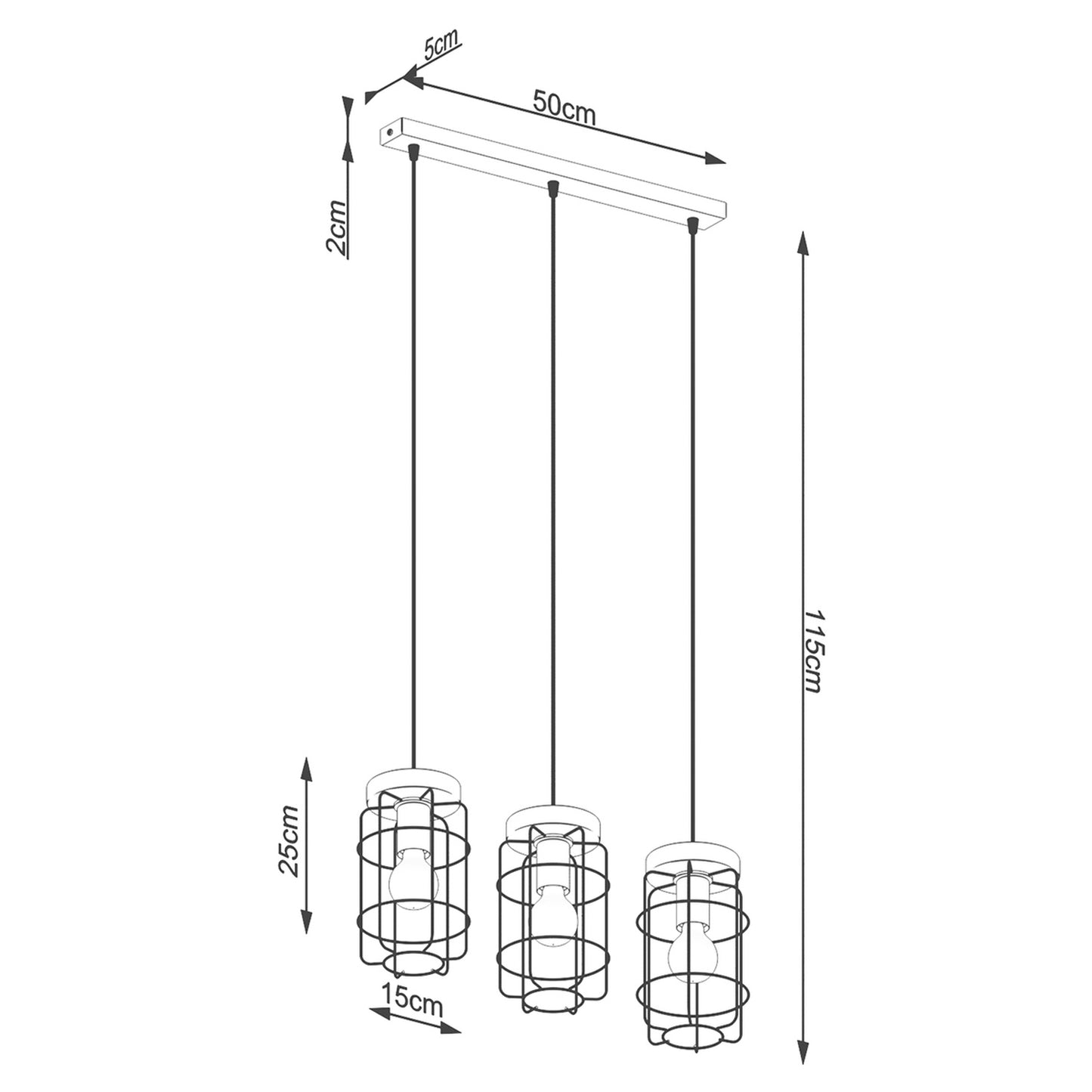 Pendellampe GOTTO 3L - Billede 5