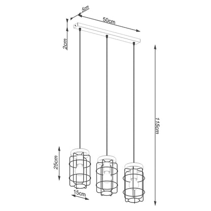 Pendellampe GOTTO 3L - Billede 5