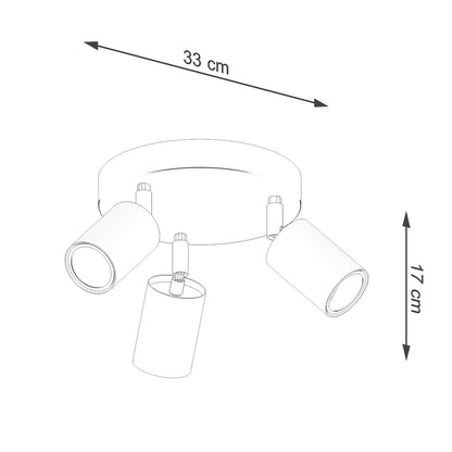 Loftslampe VERDO 3P - Billede 5