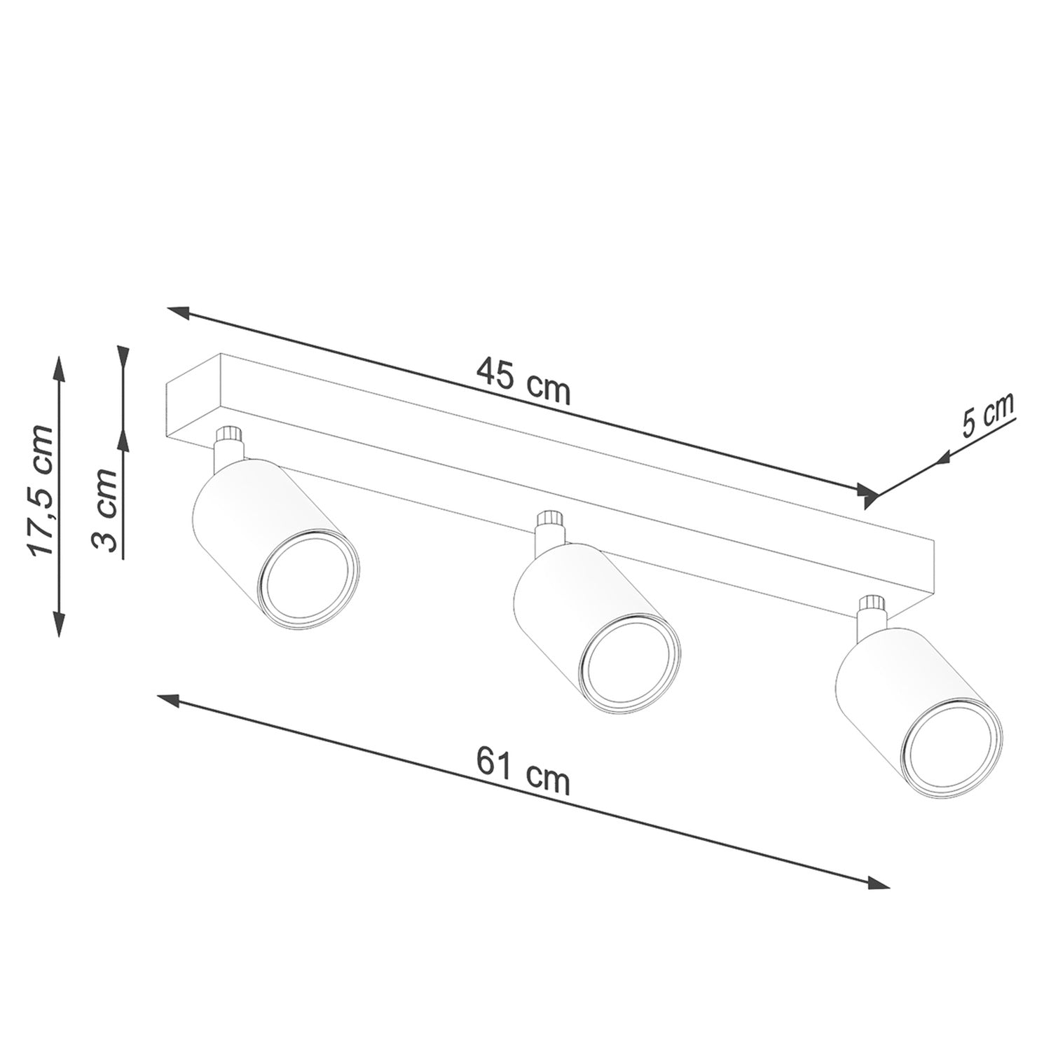 Loftslampe VERDO 3L - Billede 5