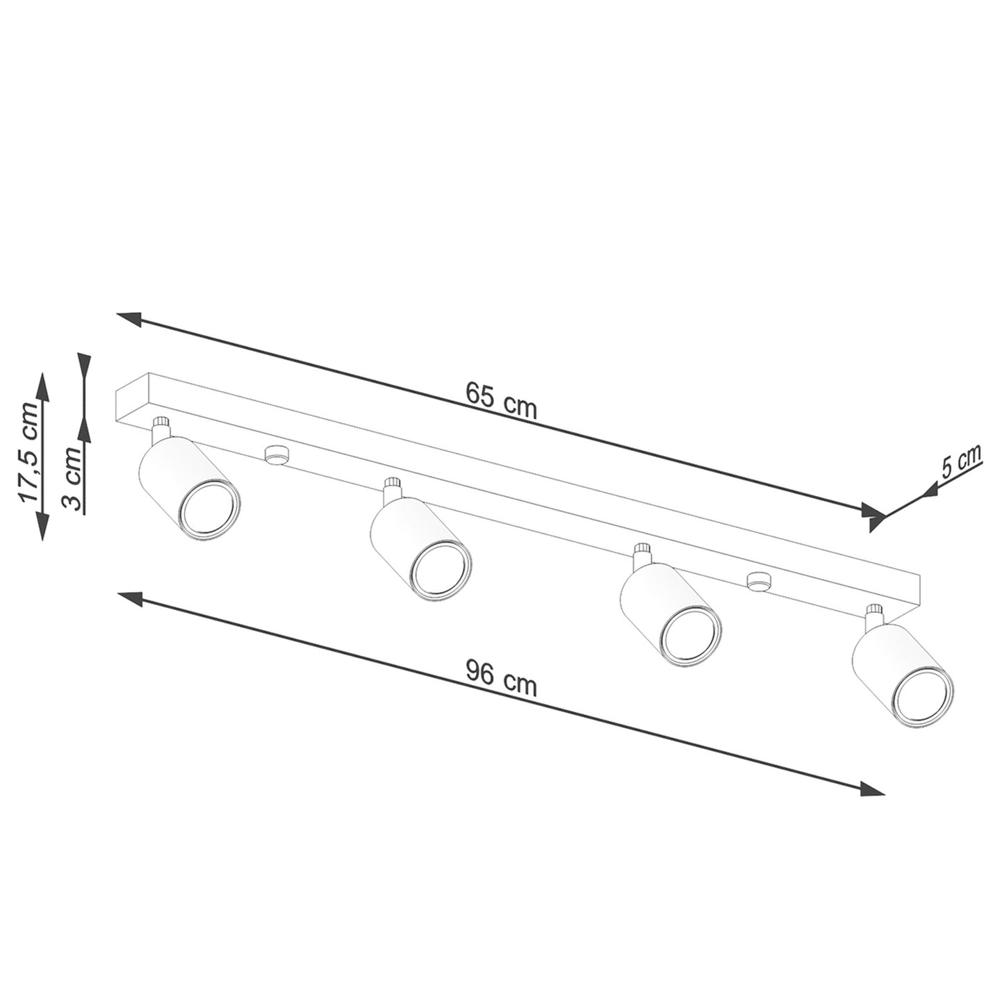 Loftslampe VERDO 4 - Billede 5