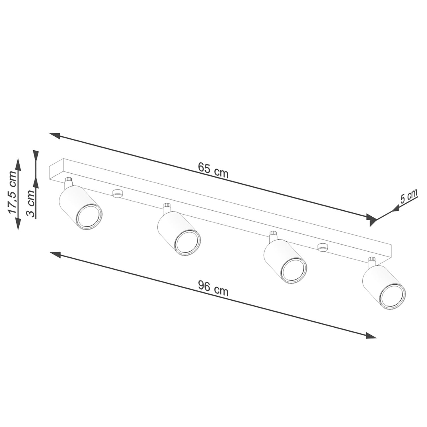 Loftslampe VERDO 4 - Billede 5