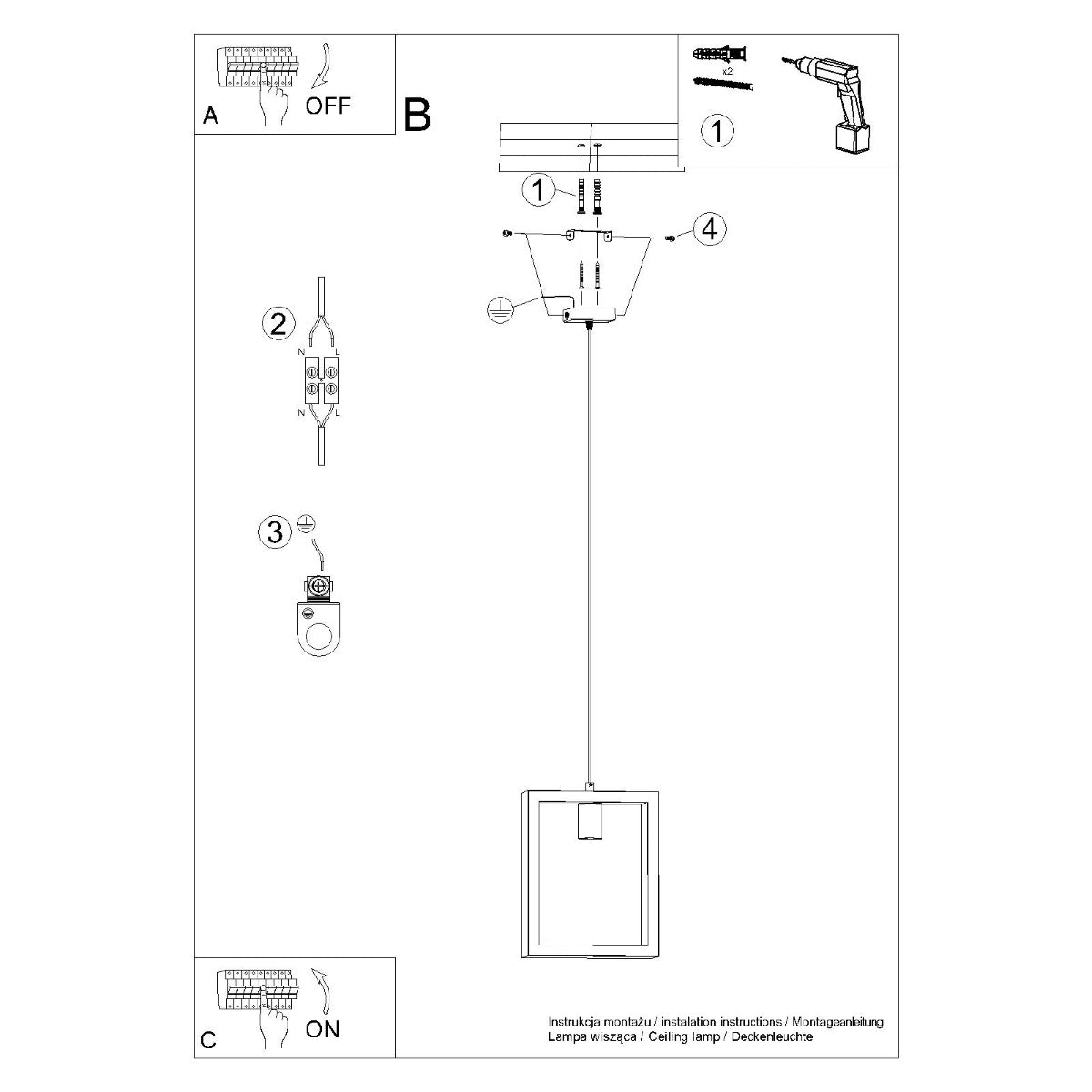 Pendellampe ARIES hvid - Billede 14