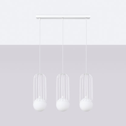 Pendellampe BRINA 3L hvid - Billede 3