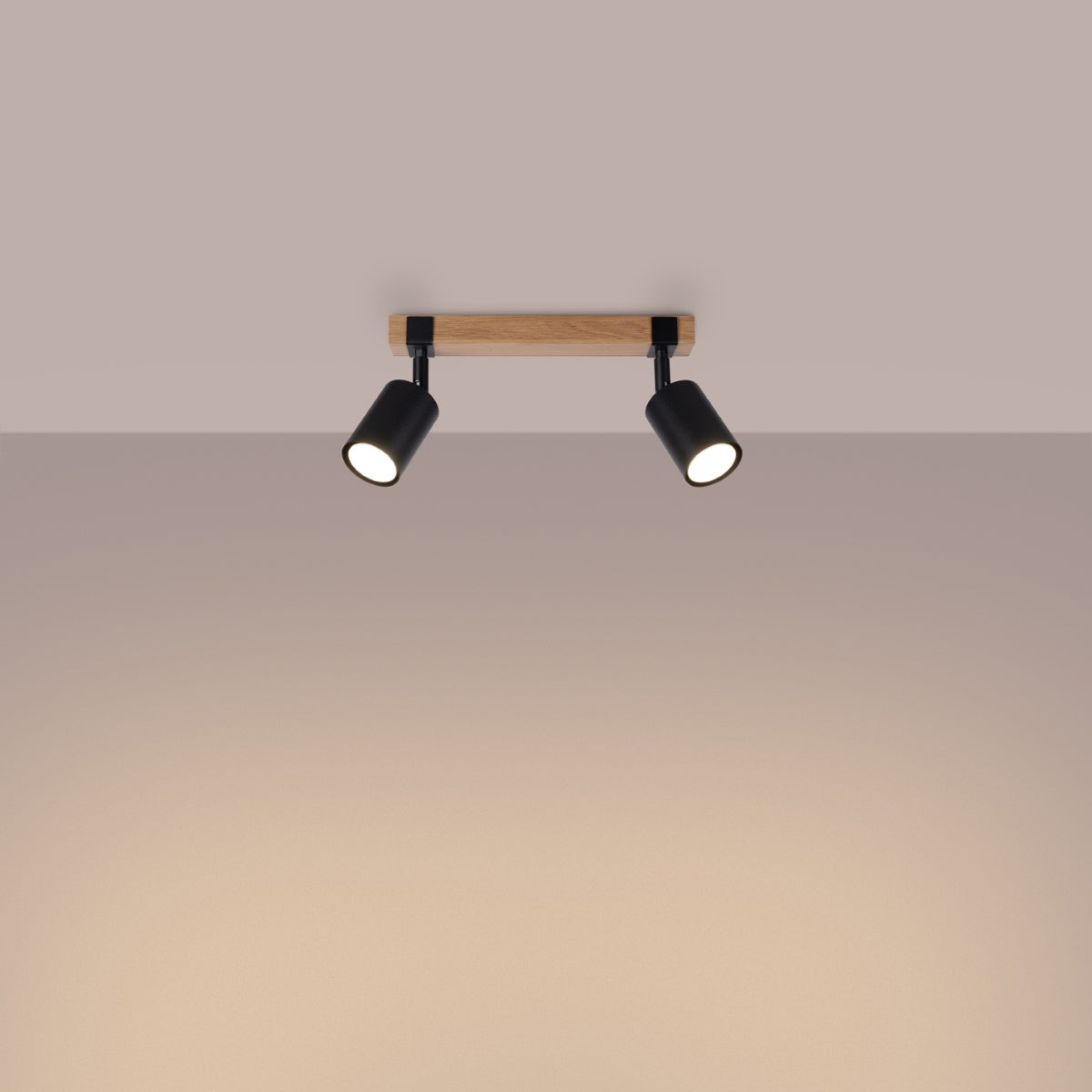 Loftlampe FAGER 2 sort - Hovedbillede