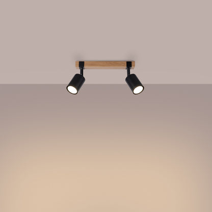 Loftlampe FAGER 2 sort - Hovedbillede