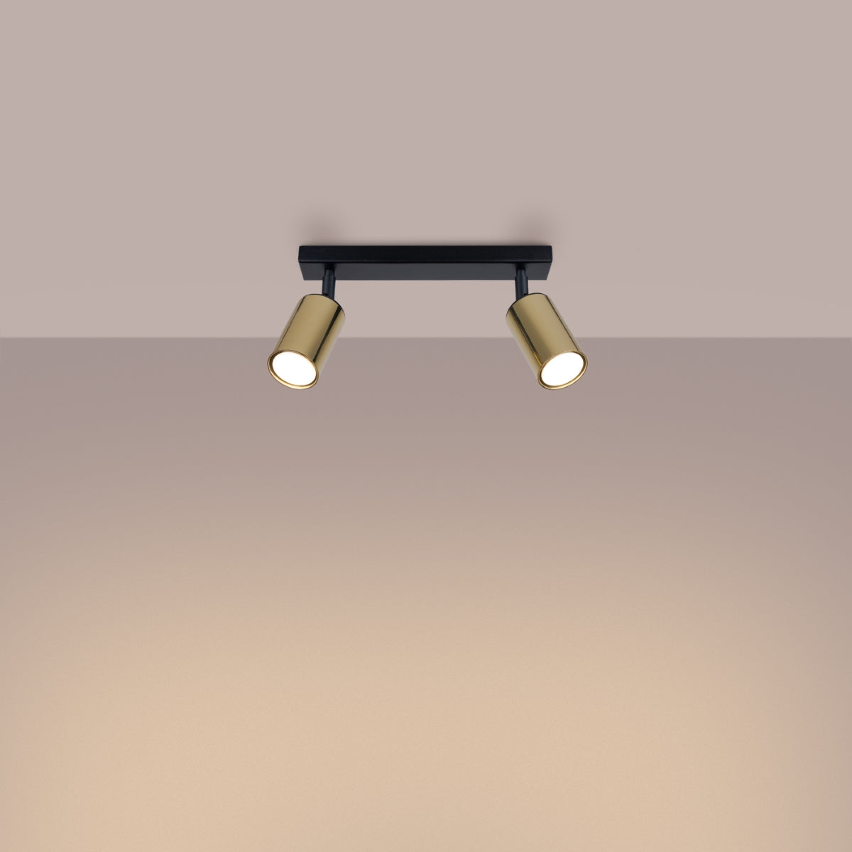 Loftlampe WINX 2 sort/guld - Hovedbillede