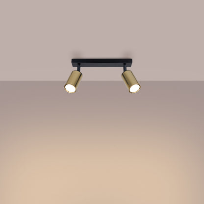 Loftlampe WINX 2 sort/guld - Hovedbillede