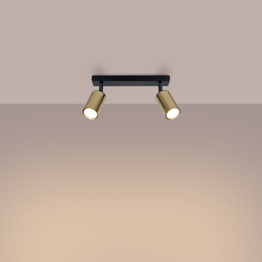 Loftlampe WINX 2 sort/guld - Hovedbillede