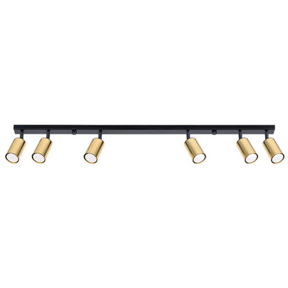 Loftlampe WINX 6L sort/guld - Billede 2