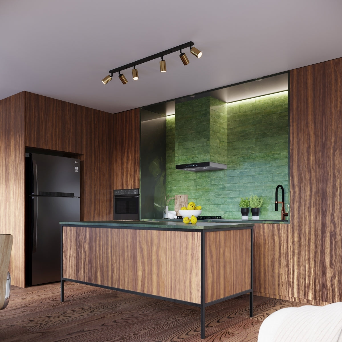 Loftlampe WINX 6L sort/guld - Billede 12