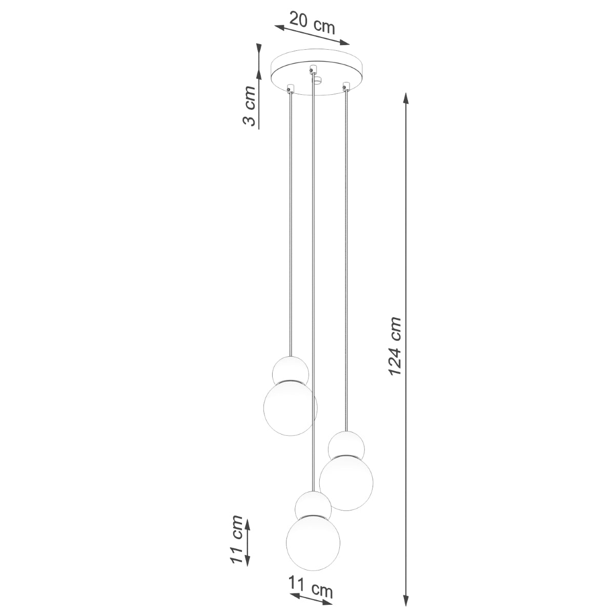Pendel PEKKA 3P /naturligtt træ hvid - Billede 10