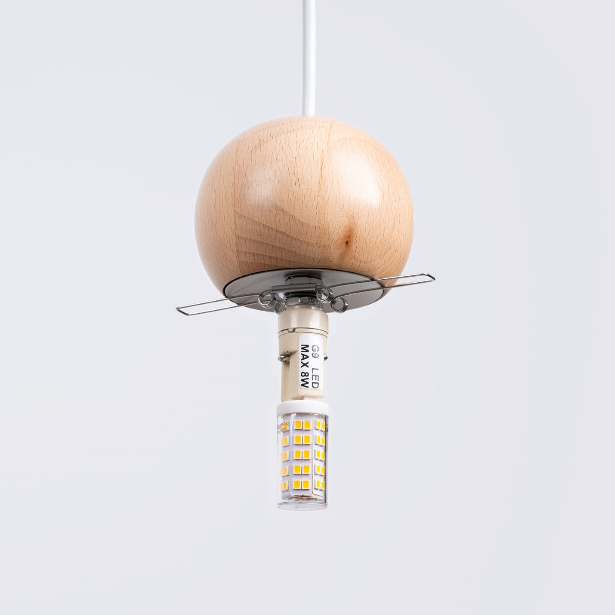 Pendel PEKKA 3P /naturligtt træ hvid - Billede 6