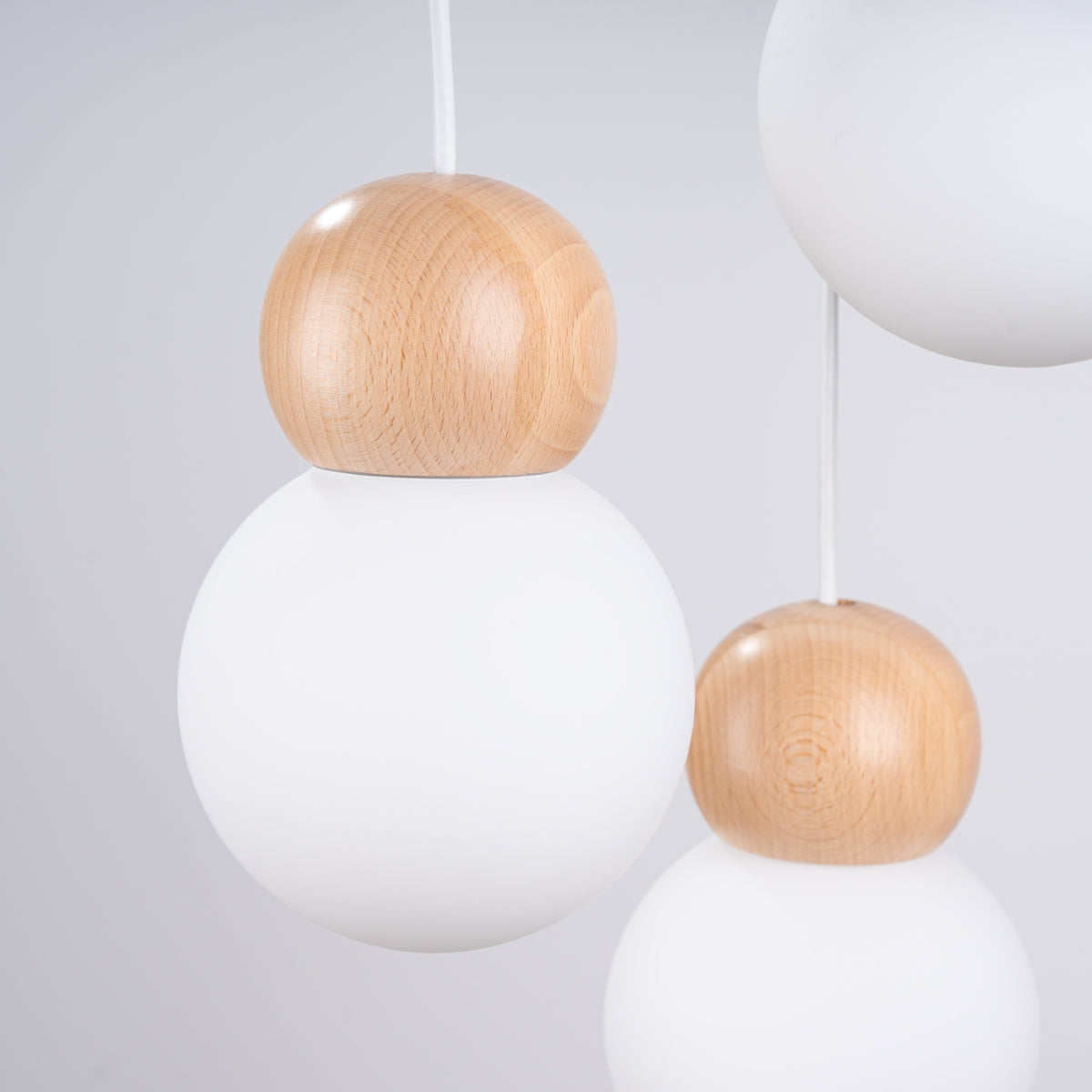 Pendel PEKKA 3P /naturligtt træ hvid - Billede 7