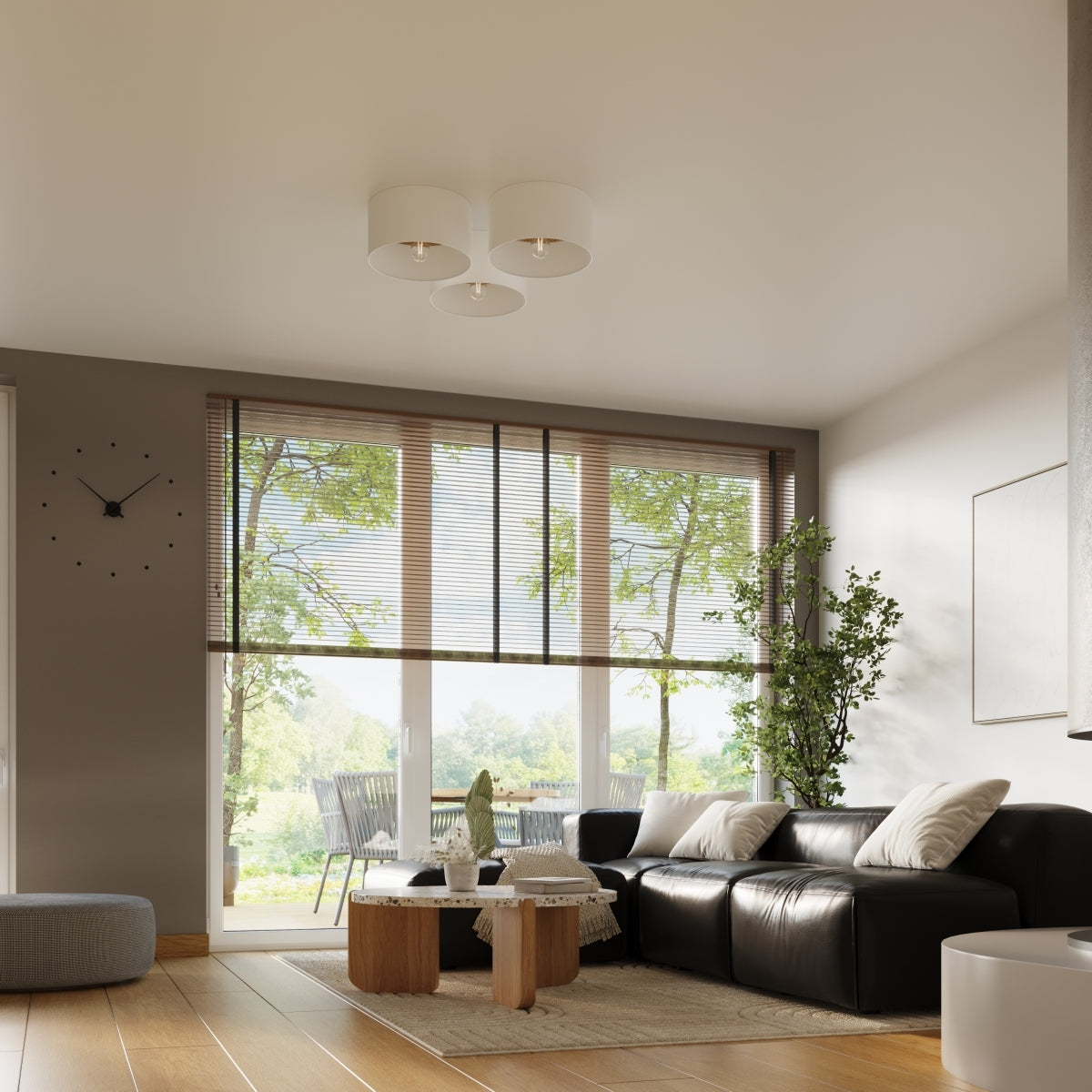 Loftlampe TELESTO /lysebrun hvid - Billede 10