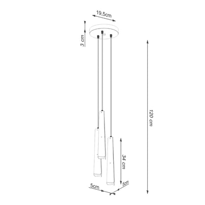 Pendel PRYSM 3P hvid - Billede 12