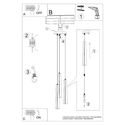 Pendel PRYSM 3P hvid - Billede 13