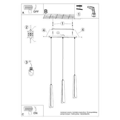 Pendel PRYSM 3L hvid - Billede 15