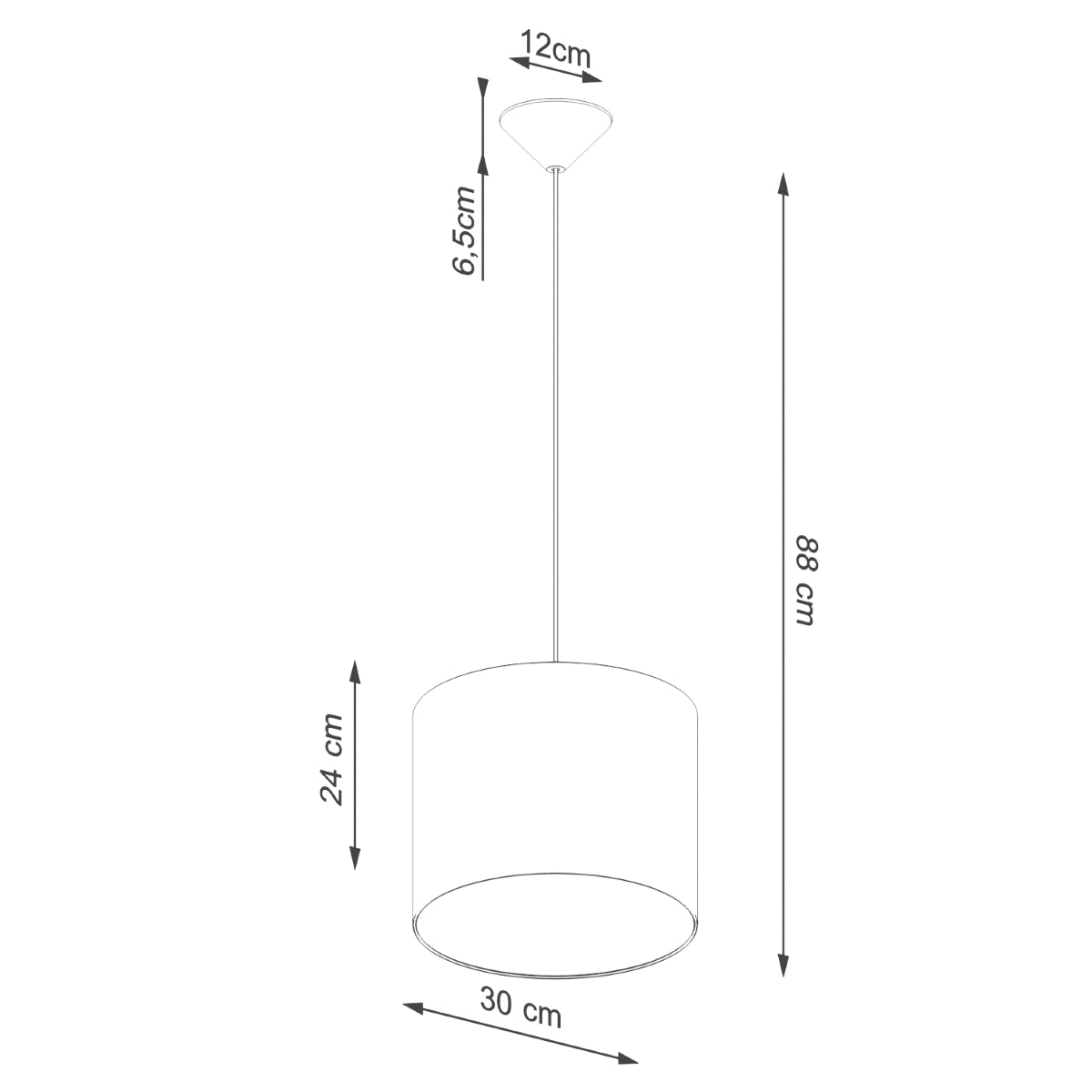 Pendel NOVA 30 hvid - Billede 8