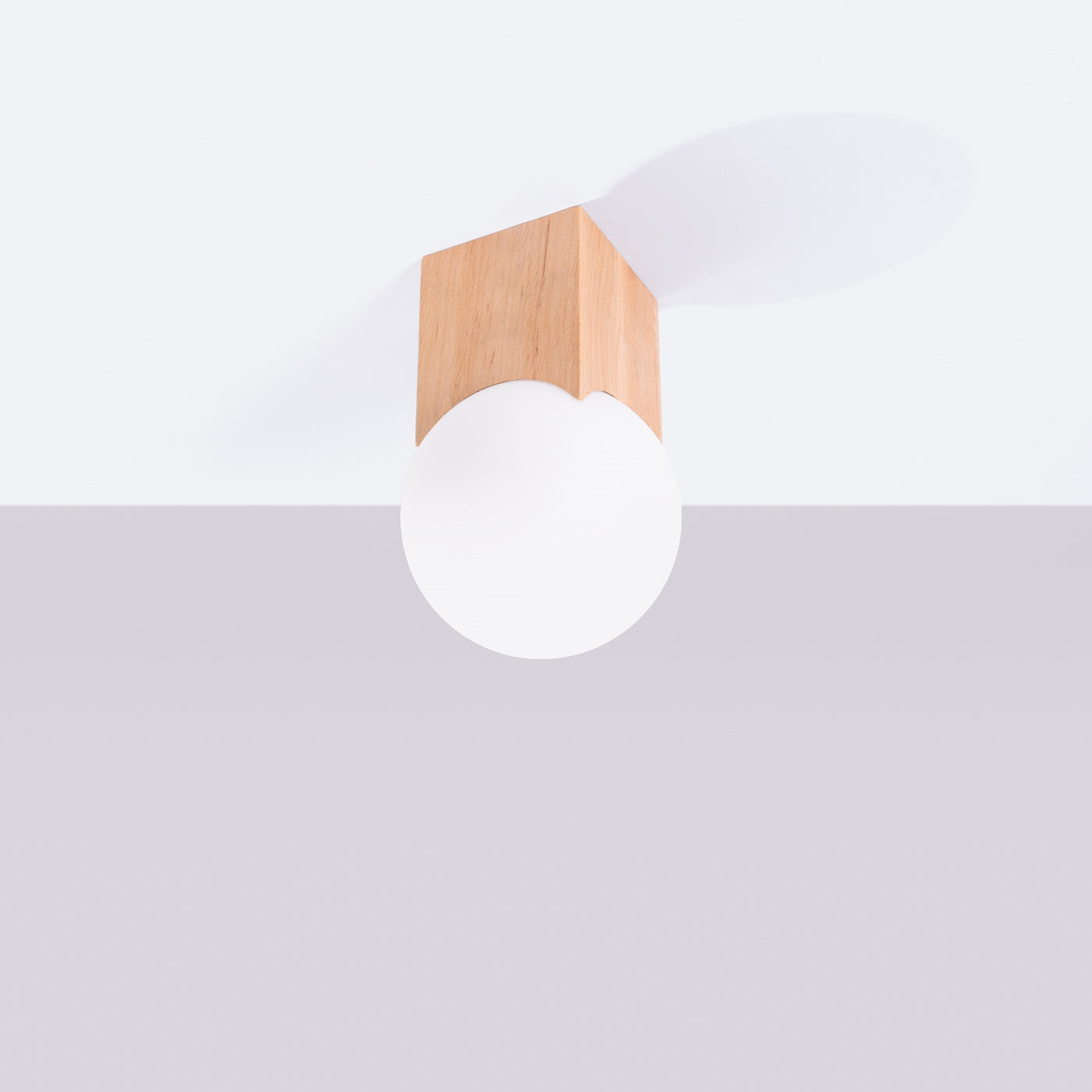 Loftslampe SOLIS i naturligtt træ - Billede 3