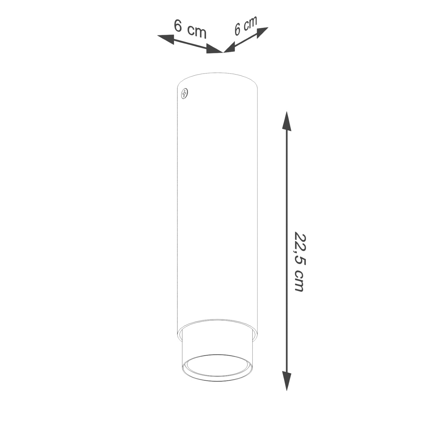 Loftslampe NERO 22,5 sort/krom - Billede 6