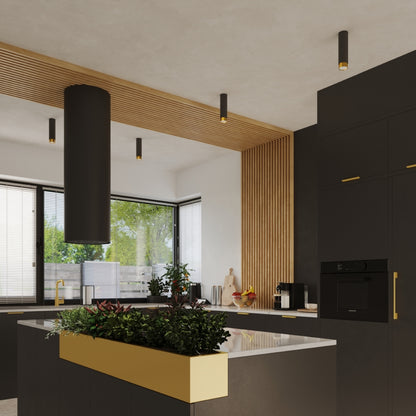 Loftslampe NERO 12,5 sort/guld - Billede 9