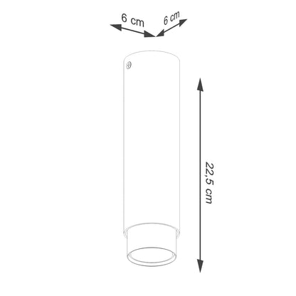 Loftlampe NERO 22,5 sort/guld - Billede 6