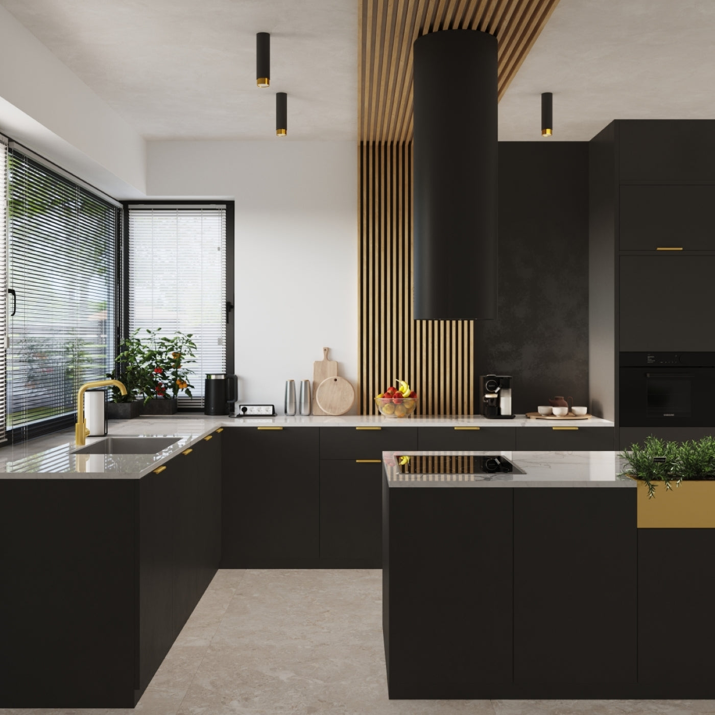 Loftlampe NERO 22,5 sort/guld - Billede 8