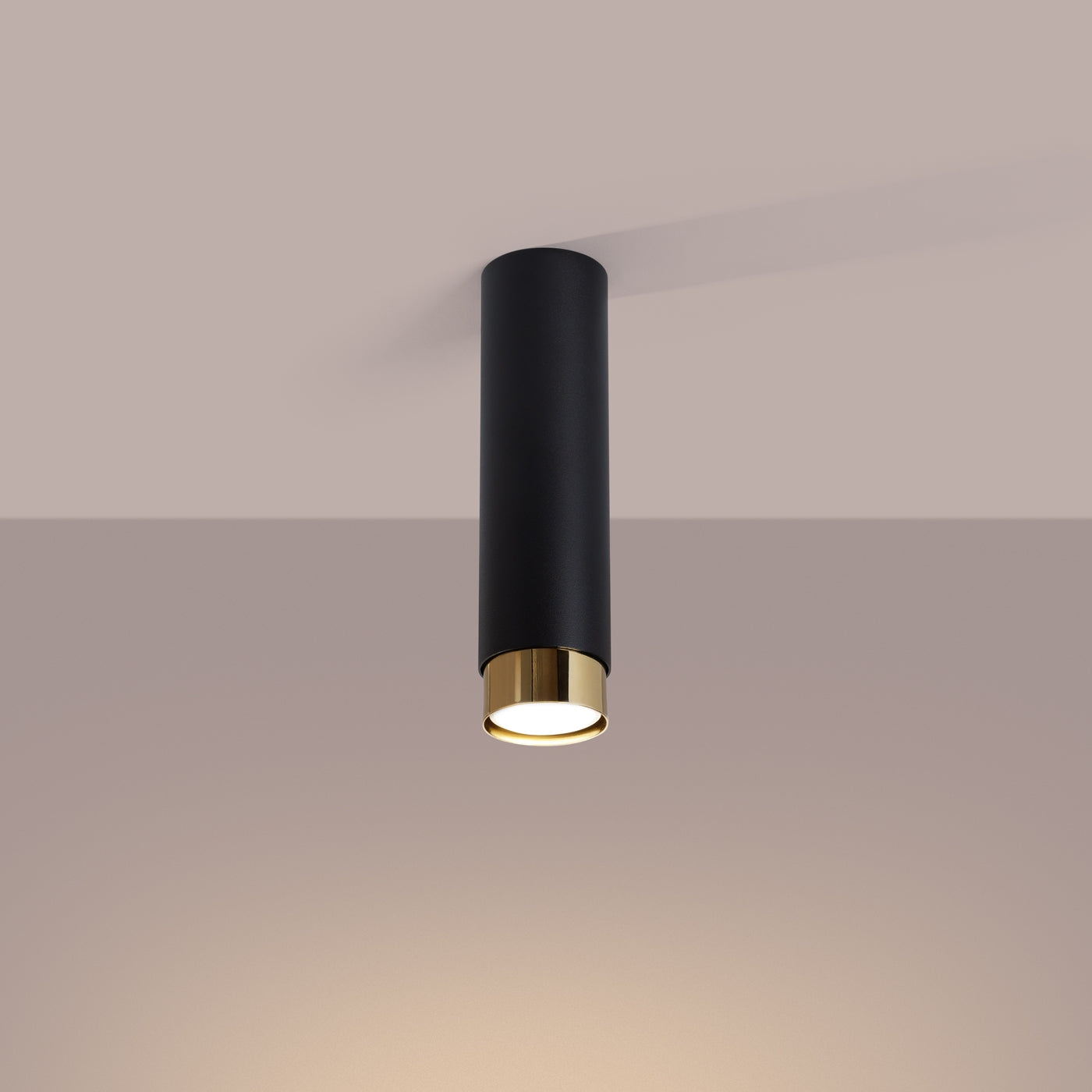 Loftlampe NERO 22,5 sort/guld - Hovedbillede