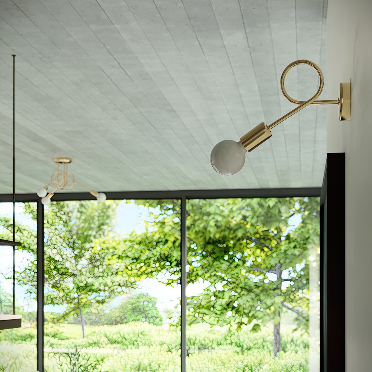 Lysekrone LOOP 3 blank guld - Billede 7