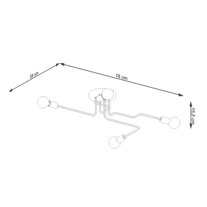 Lysekrone VECTOR 4 hvid - Billede 4